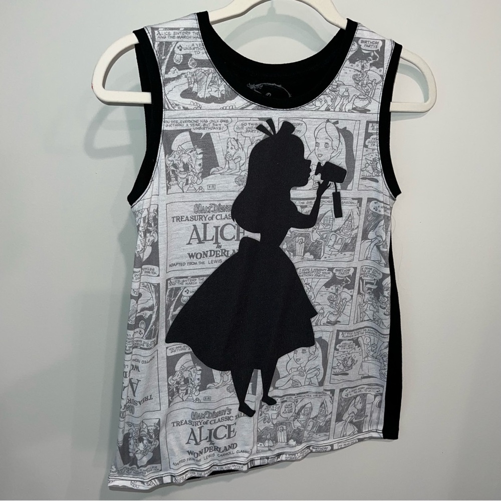 Disney’s Alice in Wonderland B&W Tank Top